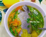Hình bước làm 5 của món Canh cá dìa nấu thơm cà chua