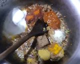 A picture of step 3 of Hyderabadi Beef Masalah.
