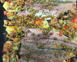 Foto del paso 2 de la receta: Lubina al horno con champiñones 🍄
