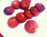 A picture of step 7 of Suji Sweet rasbhari.
