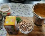 A picture of step 8 of Raw cashew spicy curry.