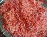 A picture of step 1 of Gajar ka halwa.