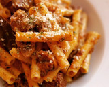 Foto del paso 5 de la receta: Pasta con ternera y champiñones en salsa