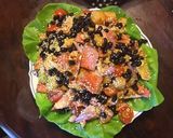 A picture of step 4 of California Farm Spicy Tuna Steak Apricot Salad.