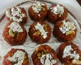 A picture of step 14 of Tri colour motichur laddu.