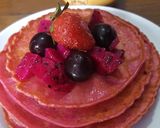 Foto langkah ke 5 dari resep Pancake Buah Naga.
