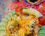 A picture of step 5 of Sindhi Biryani.