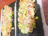 Rollos con algas nori, vegetales y paté de berenjena 🍆
