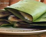 A picture of step 6 of VAZHAYILA ADA / Rice Parcel in Banana leaf.