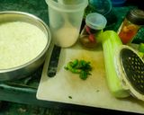 A picture of step 1 of Cucumber mint raita.