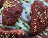 A picture of step 12 of Beetroot Falafel Sandwiches.