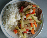 Foto del paso 9 de la receta: Milanesa de res con vegetales