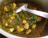 A picture of step 5 of Bell pepper potato sabji.