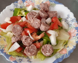 Foto del paso 7 de la receta: Ensalada de alubias con butifarra catalana