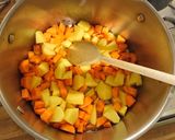 A picture of step 1 of Root Veg Mash.