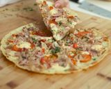 Foto langkah ke 10 dari resep Crispy Pizza Tanpa Oven [Gluten Free] Devina Hermawan.
