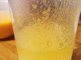 Helados de mandarina al agua