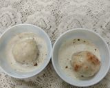 A picture of step 3 of Bread Dahi Vada.