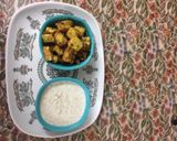 A picture of step 4 of Breakfast bread Upma with nutty muesli.