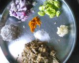 A picture of step 6 of Kelful bhaji(banana flower).