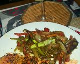 Foto del paso 5 de la receta: Salmón a la essen con verduras salteadas!