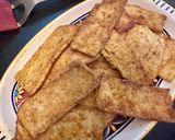 A picture of step 6 of Crispy Tofu Shawarma with Pickled Onions.