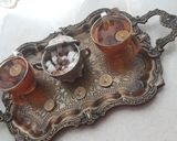 عکس مرحله 1 از دستور دمنوش چای سیاه و زعفران و گلاب محمدی
