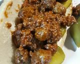 A picture of step 9 of Sloppy Joes with Meatballs.