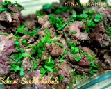 A picture of step 9 of Behari Kabab.