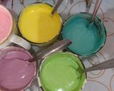 Foto langkah ke 4 dari resep Bolu Kukus Rainbow Ekonomis.