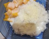 Foto langkah ke 4 dari resep Ketan susu keju mangga.