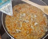 Foto del paso 5 de la receta Risotto de calabaza, champiñones, gorgonzola y crusty de salmón