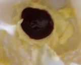 A picture of step 5 of Strawberry katori filled with butter cream.
