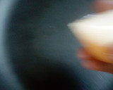 A picture of step 3 of Stick egg net sausage.