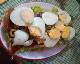 Foto del paso 9 de la receta: PIONONO RELLENO DE JAMÓN SERRANO, HUEVO, ACEITUNAS, Y MORRÓN 🥰🥰🥰😋😋😋😋