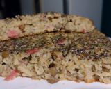 Foto del paso 4 de la receta: Budín de avena y lenteja saborizado con salame 😋