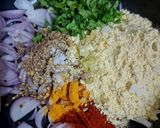 A picture of step 1 of Panjabi Kadhi Pakora & Jira Rice.