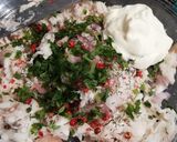 Une image de l'étape 2 de Rillette d'aile de raie aux aromates.
