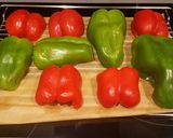 Une image de l'étape 1 de Salade cuite tomates / poivrons.