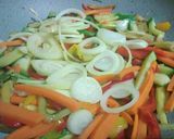 Foto del paso 2 de la receta: Wok de verduras con fideos de arroz