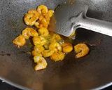 A picture of step 1 of Banana blossom with prawn(mocha chingri).