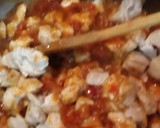 Foto del paso 3 de la receta: Torta de pollo, con manzanas, pasas de uva al oporto y Curry 🐤🍇