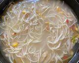 A picture of step 3 of Hot & Sour Chicken Noodle Soup.