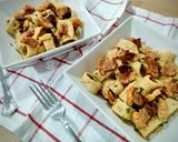 Foto del paso 6 de la receta: Pasta calamarata con torreznos y salsa de verduras trufada