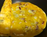 A picture of step 6 of Tamagoyaki [ Japanese rolled omelet].