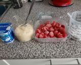 Foto del paso 1 de la receta: Natillas de frambuesa