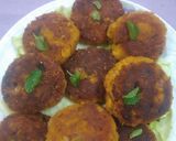 A picture of step 2 of Left over chickpeas potatoes tikki.