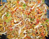 A picture of step 3 of Samosa filling.