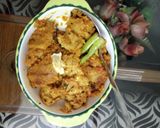 A picture of step 7 of Soya chaap masala.