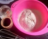 A picture of step 2 of Valentine cake eggless without oven.